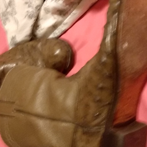 Full Quill ostrich Justin 1979 boots resoled in 01 - Picture 3 of 4